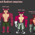 Crunch Bandicoot styles
