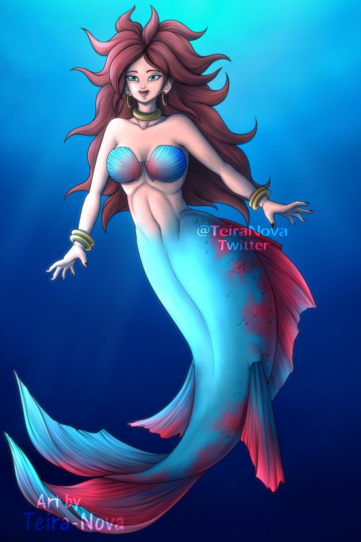 Commission - Mermaid 21 clams.jpg