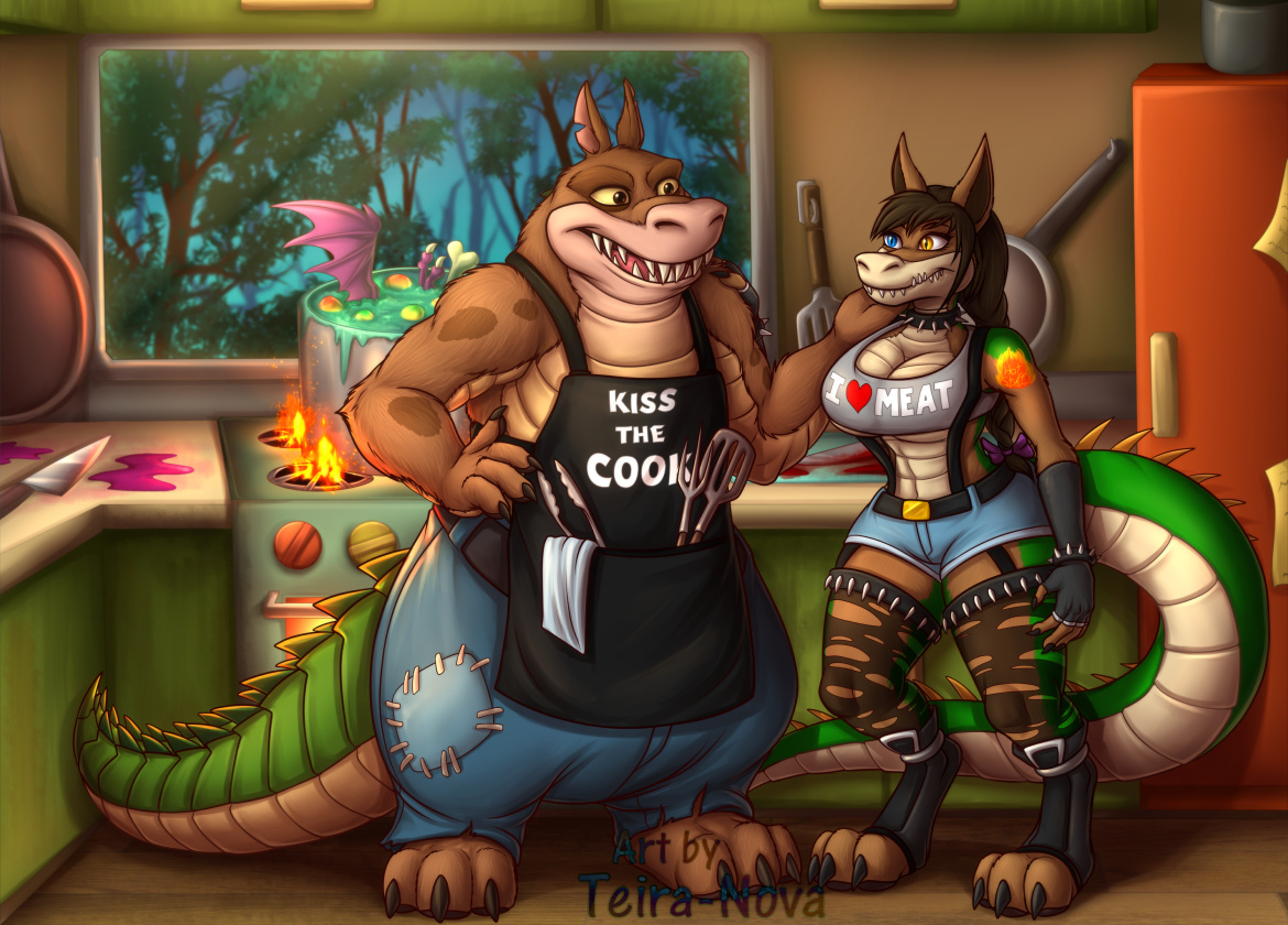 Commission - DD and Dingodile